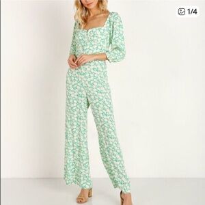 Capulet floral Wide Leg jumpsuit Size Small